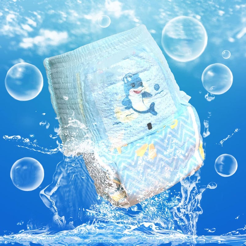 SASKATE Baby Swimming Diaper, 360 Degrees Elastic Waist Leakproof, Reusable Toddlers Swim Diaper (XXL) - Image 1